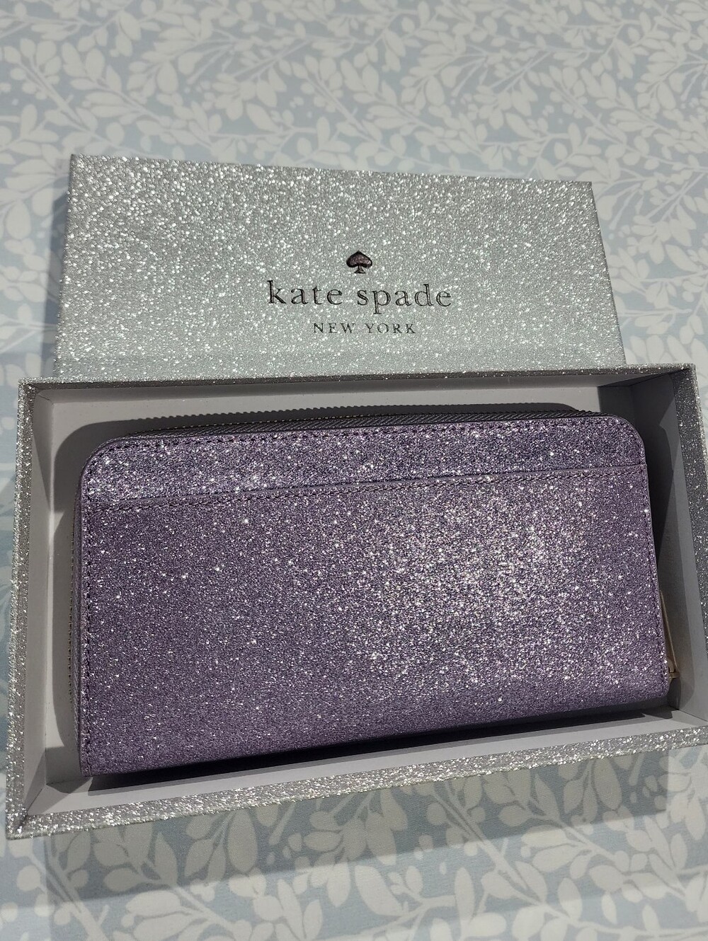 Kate Spade Glitter Large Continental Wallet - Picture 2 of 6